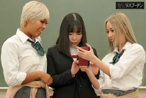 DRPT-056 舔女學生雙乳頭的巨乳女教師，屈服於愉悅的高潮，成為兩個女孩的女同性戀寵物，Yoshine Yuria，NATSUKA，Aori Arisei
