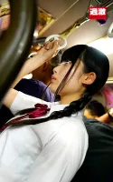 NHDTB-179 A girl with big breasts is molested from behind through her uniform on a crowded bus, making her waist twist and feel. 5