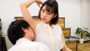 ARM-973 A Boy Who Likes Armpits Ascends With His Sisters Face Lock & Handjob