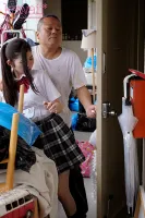 CAWD-590 A girl in uniform was impregnated by a middle-aged man with a weird smell in the neighbors garbage room, and the fate of not pulling out after 51 consecutive vaginal ejaculations... Yuhi Shitara