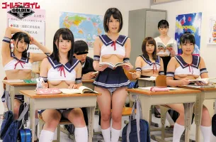 GDHH-115 The School I Transferred To Is Ultra Cool Biz!  ]Students and teachers are bare navels!  Panty shot!  Her breasts are half full... A school life where shes forced to have full erections in her ultra-minimini uniform!  2