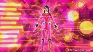 GIGA GHOV-77 Space-Time Sentai Chrono Ranger Chrono Pink ~Four-Faced Song Tentacle Assault~ Mako Shion
