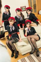 SCPX-187 Too Miraculous!  !  When my sister got a job at an airline company, my house became a place of relaxation for fellow flight attendants!  Beautiful Legs Peeking From Skirt & Panties My Virgin Boy Po Keeps Erection All Day Long!  Worried cabin atte