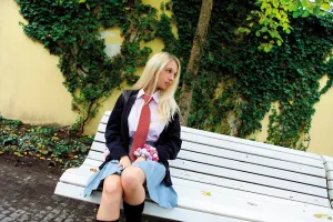 SUJI-180 European Blonde Uniform Beautiful Girl Playing Creampie Intercultural Exchange Alexa Mima