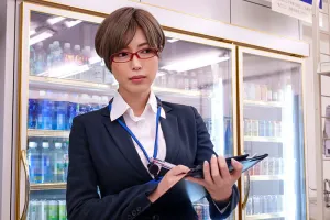 NGOD-153 Woman At Convenience Store Headquarters 7 An Intelligent Beauty At Tokyo Headquarters And A Dull Middle-aged Byte Kimishima Mio
